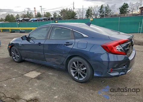 2019 Honda Civic Ex из США, поврежденный, VIN JHMFC1F38KX000801